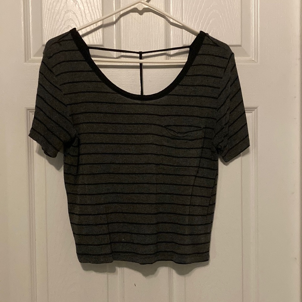 Striped crop top